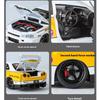 1/24 Scale Cool Nissan GTR Alloy Sports Car Model, Simulated Interior Details, Cool Lighting and Sound Effects, Four-wheel Shock Absorption