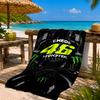 Valentino Rider Strandtuch Mikrofaser Strandtuch, Leicht und Schnelltrocknend, für Sommerreisen, Schwimmbad-Fan Geburtstagsgeschenk