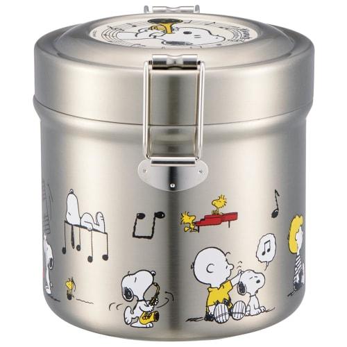 Skater Thermal Lunch Box Snoopy Orchestra 600ml Bowl Type Antibacterial Vacuum Stainless Steel STLB1AG-A