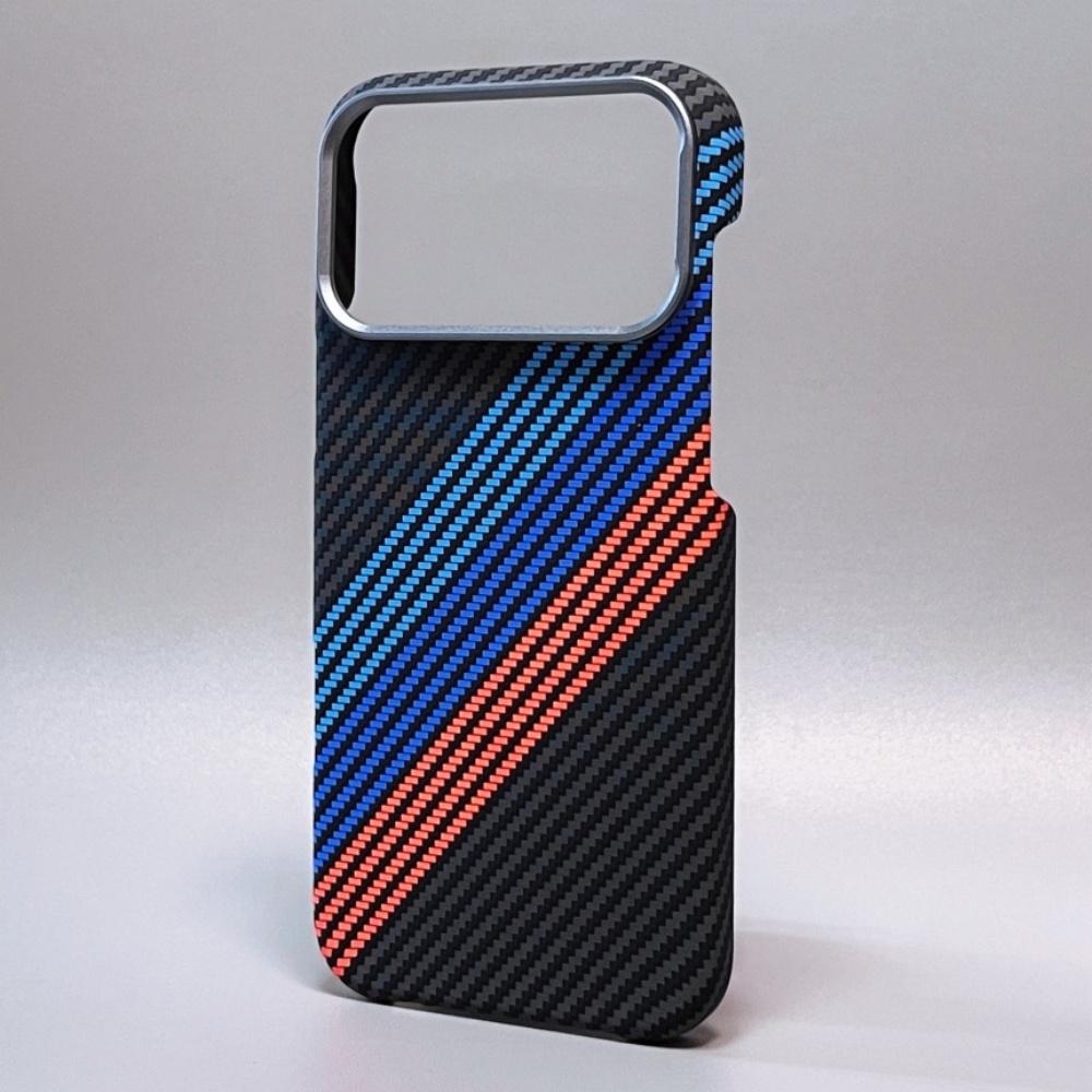 For iPhone 17 16 15 14 Pro Max Plus Case Carbon Fiber for MagSafe Cover Magnetic Wireless Charge Hard Shell Camera Alloy Case