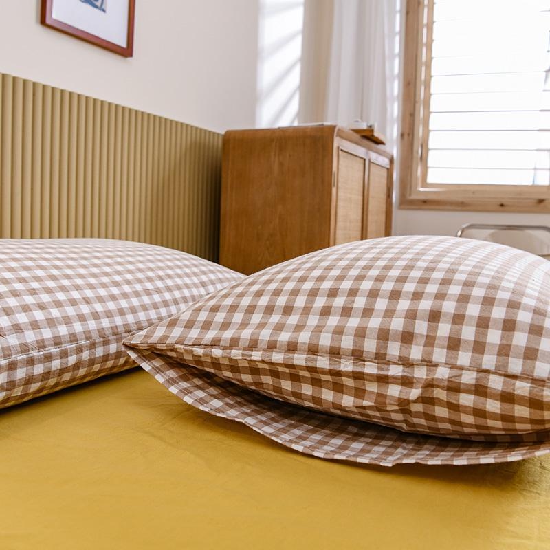 Pillow Case Simple Modern Household Students Dormitory Nordic Dust-proof Home Decoration Skin-friendly Breathable Washable Ins