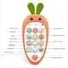 Baby Girls Boys Cartoon Radish Simulation Mobile Phone Toy Children Music Early Education Story Machine Bilingual Learning Toy