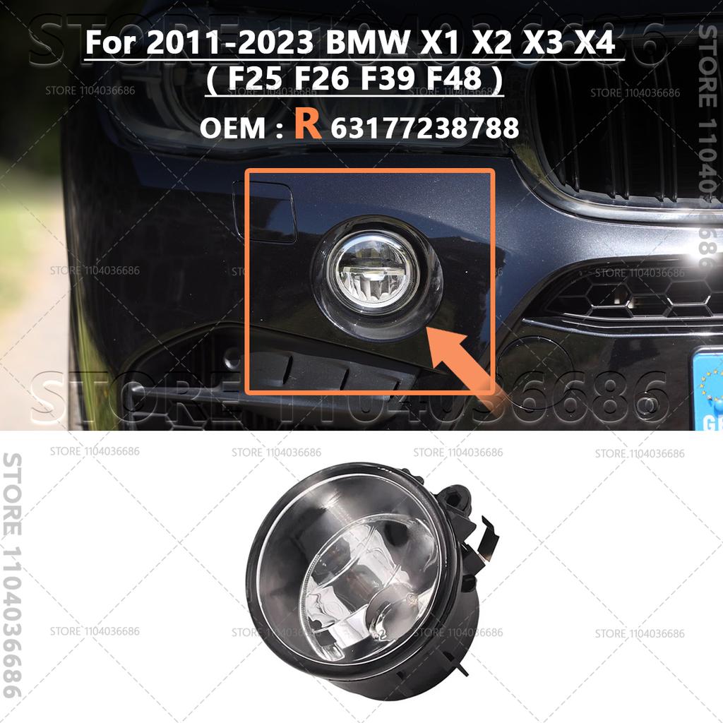 For 2011 2012 2013 2014 2015 2016 2017 2018 2019 BMW X1 X2 X3 X4 F25 F26 F39 F48 Front Fog Lights Lamp 63177238787 63177238788