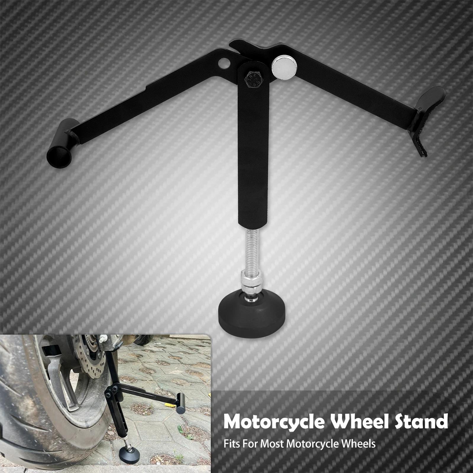 Motorcycle Labor Saving Wheel Stand Kickstand Universal Wheel Lifter Side Support Stand Swingarm Lift Frame For Harley For Honda Black Wheel Stand