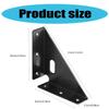 Set of 10 Sturdy Stainless Steel Corner Brackets Accessory for Support In Home And Outdoor Furniture Assemblies