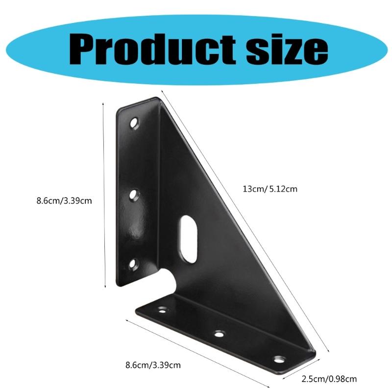 Set of 10 Sturdy Stainless Steel Corner Brackets Accessory for Support In Home And Outdoor Furniture Assemblies