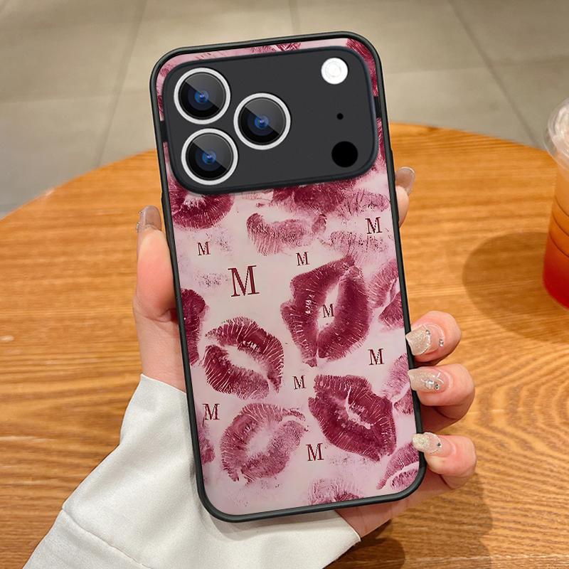 Fashion Kiss Lips Pattern Case For iPhone 17 Pro Max Case iPhone 16 Pro Max 15 14 13 16E 17E Magnetic For Magsafe Hybrid Matte Cover