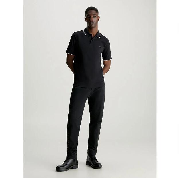 Calvin Klein Stretch Pique Tipping Short Sleeve Polo