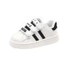 Kids Leather Sneakers Soft Sole Velcro White Shoes Boys Girls Casual Flat Trainers Autumn Fashion Comfortable Walking Shoes