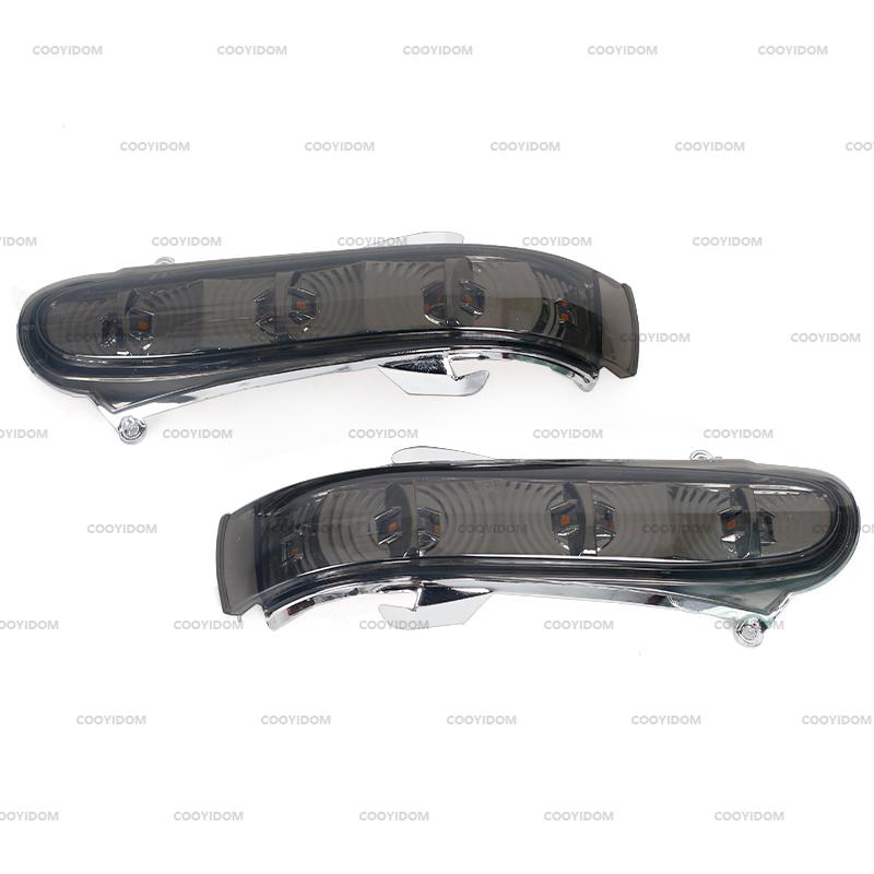 COOYIDOM Car Front Door Side Mirror Turn Signals Lights  For Mercedes Benz  W220 W215 CL S S300 1999-2003 7 LED wide light
