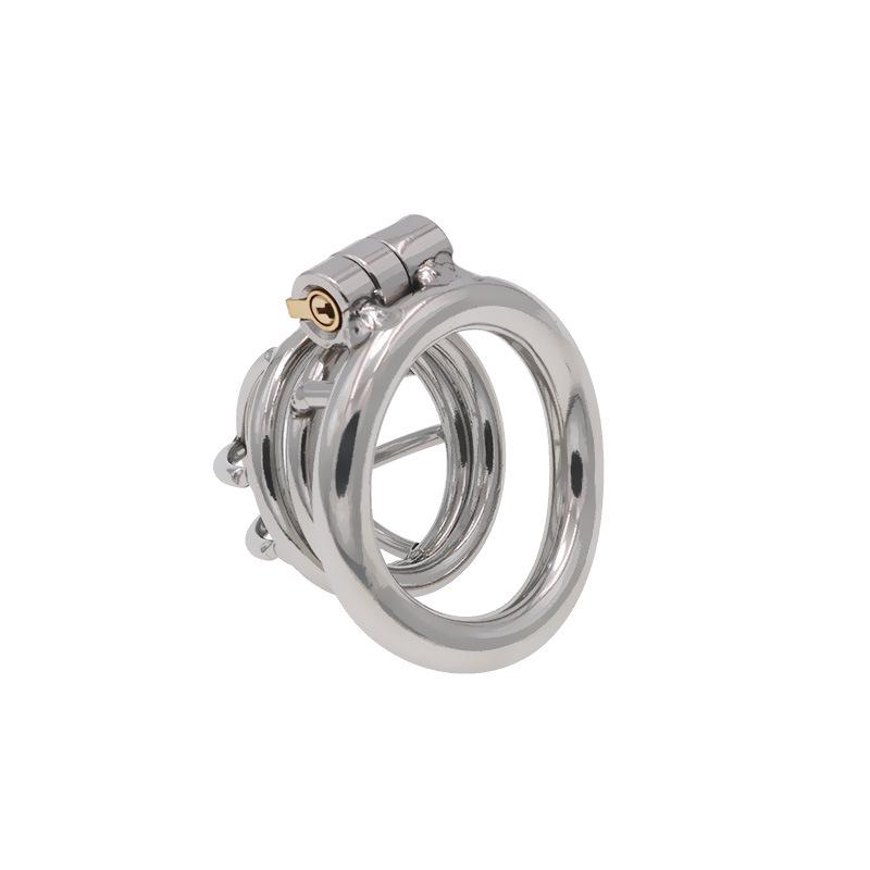 304 Stainless Steel Chastity Lock Penis Cage Chastity Cleaner Men's Wear Binding Metal Sex Tools