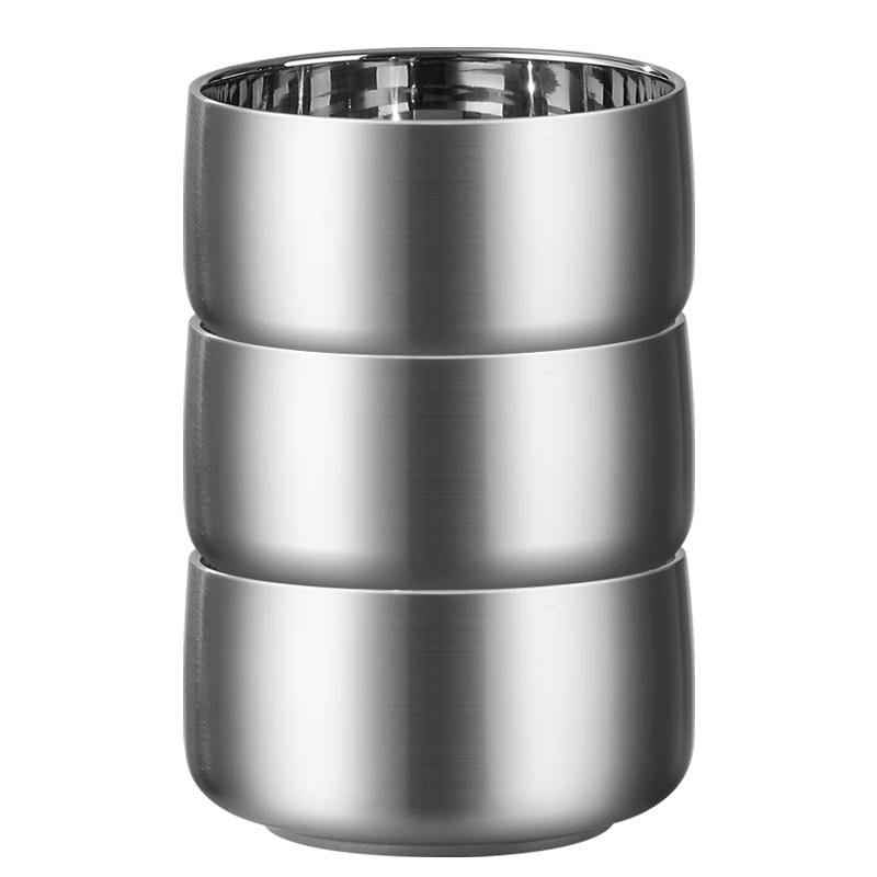 MAXCOOK Stainless Steel Double-Layer Insulated Bowls