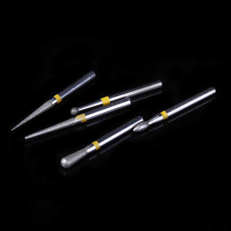 10Pcs Dental Diamond Burs Set For Teeth Porcelain Ceramics Composite Polishing Lab Material High Quality