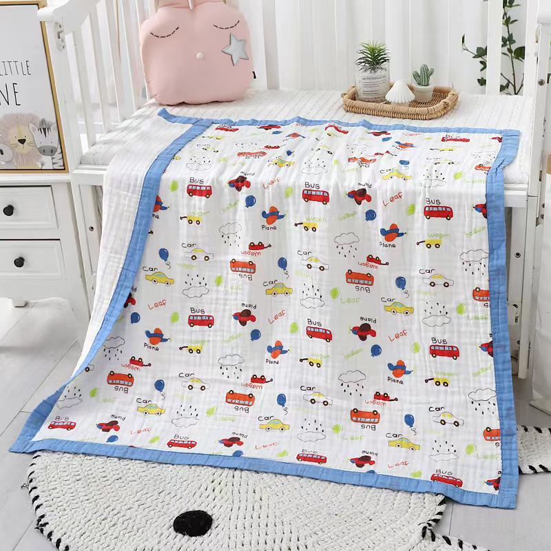 Pure Cotton 6-Layer Gauze Baby Bath Towel & Swaddle Blanket