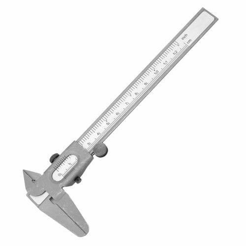Metal Caliper, High-Precision Manual Caliper, Micrometer Ruler for Measuring Inner and Outer Diameters (5-Inch)
