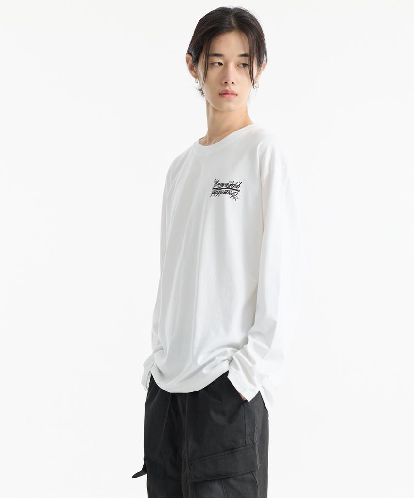CREAM SODA LAB Crsdel Small Lettering Long Sleeve T-Shirt