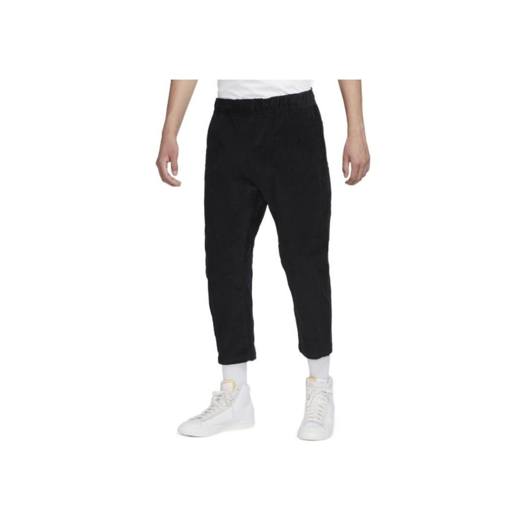 Nike Corduroy Tapered Cropped Casual Pants Men Bottoms Black DO2324-010