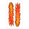 Flames Decal Reflective Sticker for Motorcycle Cars Trucks Laptops Etc Size 13.5 X 3.1inch