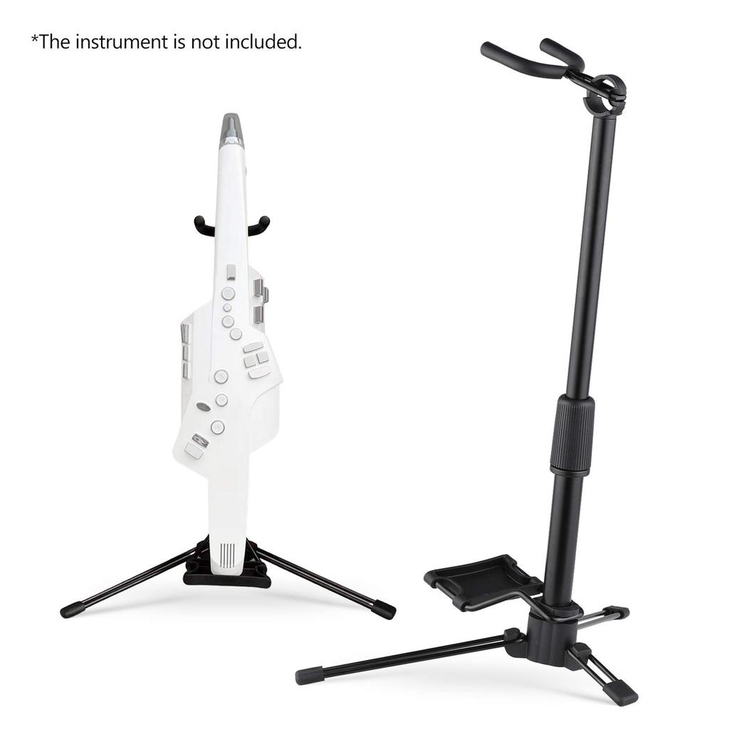 ERYUE Foldable Digital Wind Instrument Stand with Adjustable Metal Aerophone Holder Instrument Stand