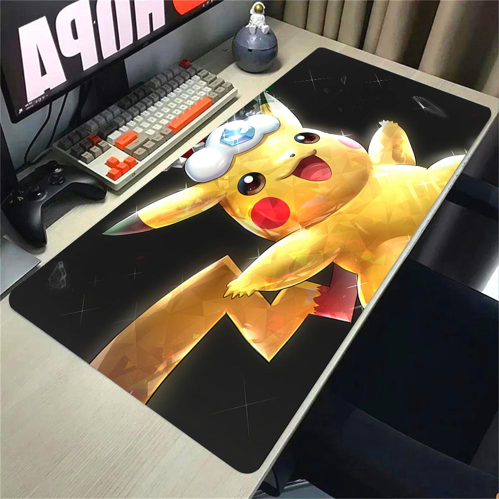 Pokemon Pikachu Rubber Mousepad Gaming Mouse Pad Large Size Non Slip Office Desktop Keyboard Mat for Gamer Cartoon Accessories