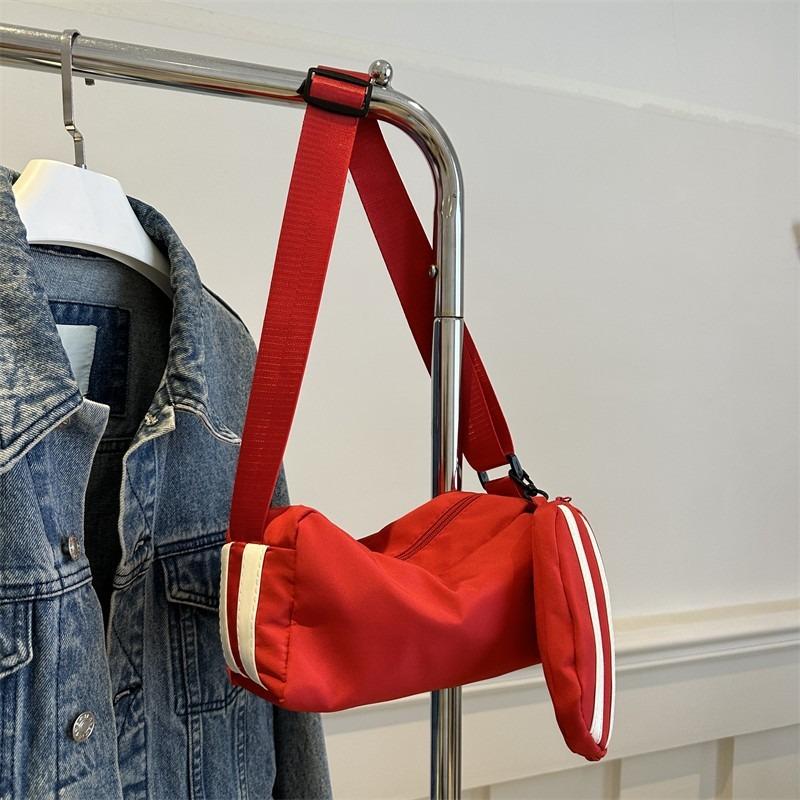 Nylon Fashion Striped Mother and Child Bag Women's New Casual Messenger Bag Shoulder Pillow Commuter Bag