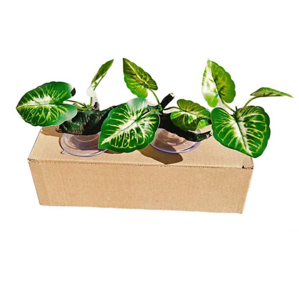 

Присоска Геккон Растение Орнамент Смола Террариум Растение Украшение Среда Обитания Рептилии Растения Танк Style 7