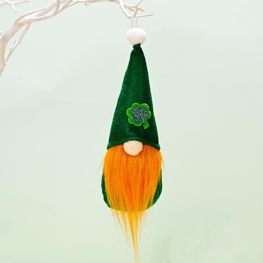 Celebrate St. Patrick's Day With Gnomes Plush Toy Shamrock Faceless Gonk