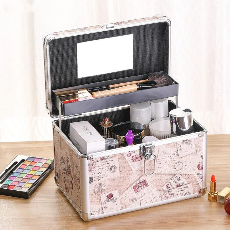 Cosmetic Case Large Capacity Skincare Cosmetics Organizer Portable Portable Multifunctional Waterproof Cosmetic Case