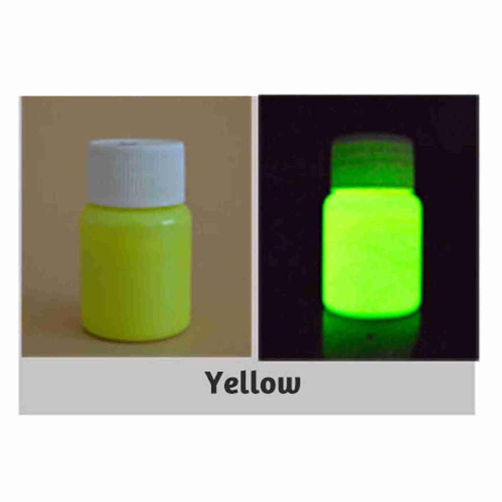 20g Glow In the Dark Fluorescent Colorful Acrylic Luminous Paint Bright Pigment DIY Crafts Painting Tool