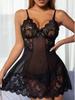 European & American Sexy Lace Lingerie Nightdress for Women