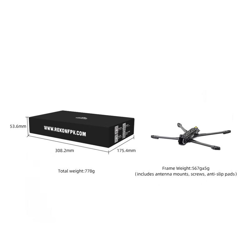 HGLRC Rekon10 PRO V2 10-inch Long-range FPV Drone Frame