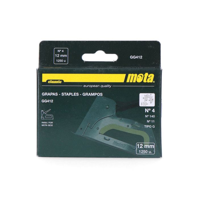 Agrafes Numéro 4 De 12mm 1000 Unit. Gg412 Mota