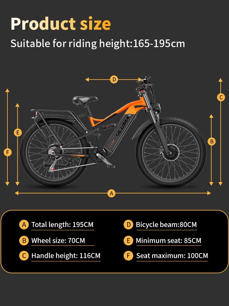 PULUMA PE86 Electric Bicycle 26*3.0 Fat Tire 48V20AH Battery 2000W Motor 50KM/H Torque Sensor Electric Bike Throttle Ebike VTT