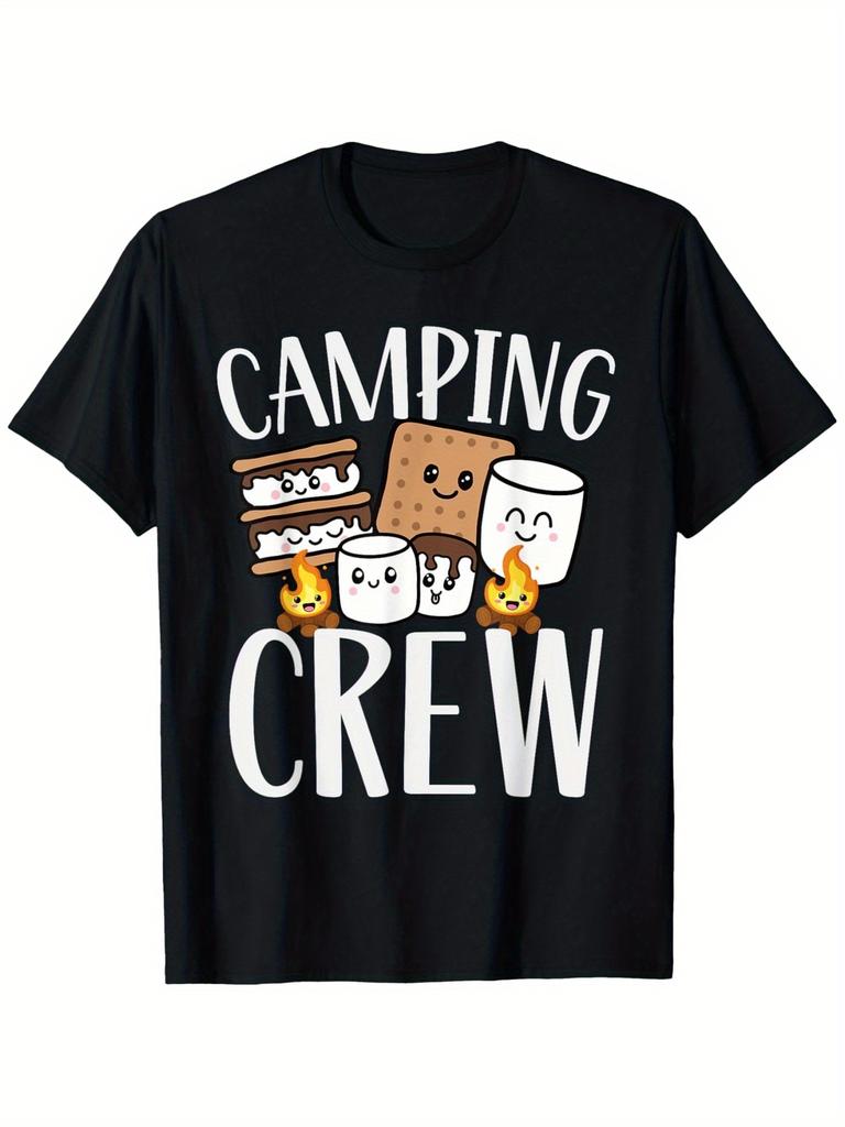 Camping Crew Smores & Marshmallow Campfire T-shirt
