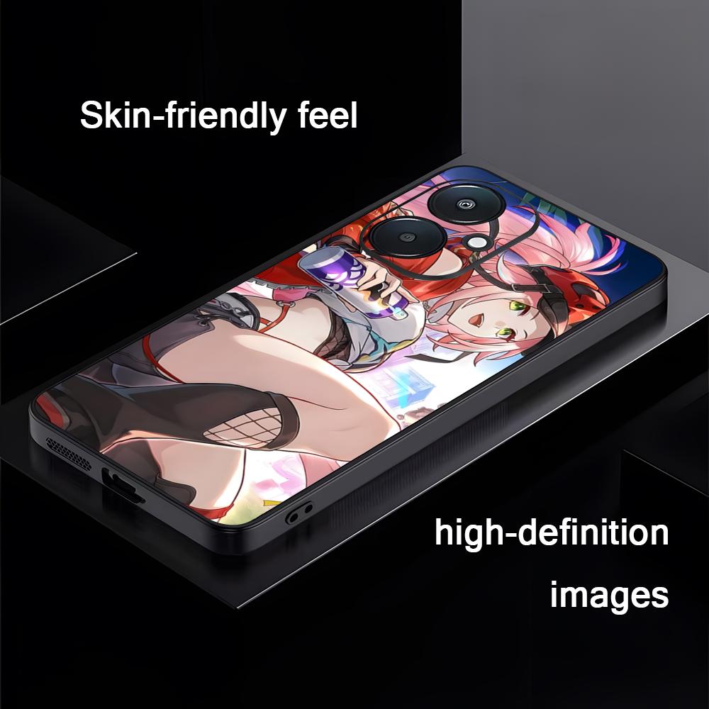 Cool Game HonkaiStarRail Rappa Phone Case For Xiaomi Redmi 14C 13C 12C Note14 13 12 11 10 Pro Plus S Soft Black Phone Cover