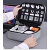 Multifunctional Organizer Bag for Hard Disk, USB Data Cables and Chargers - Compact Design, Protects Devices and Cables Neatly