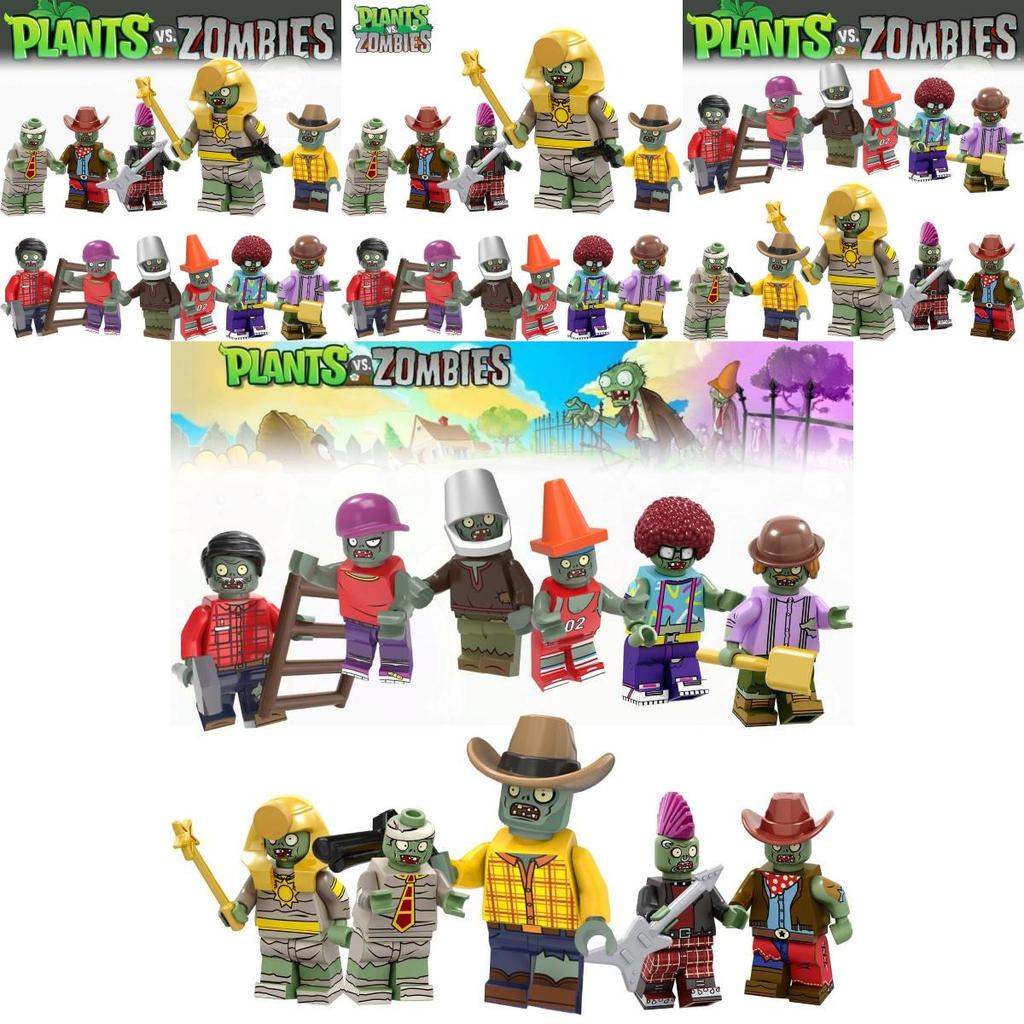 Children's Building Toy Plant Vs. Zombie Boy Mini Granule Toy