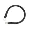 11.8in Ground Wire 4AWG 25mm² 150A High Toughness Flexible Earth Cable for Battery Inverter Black