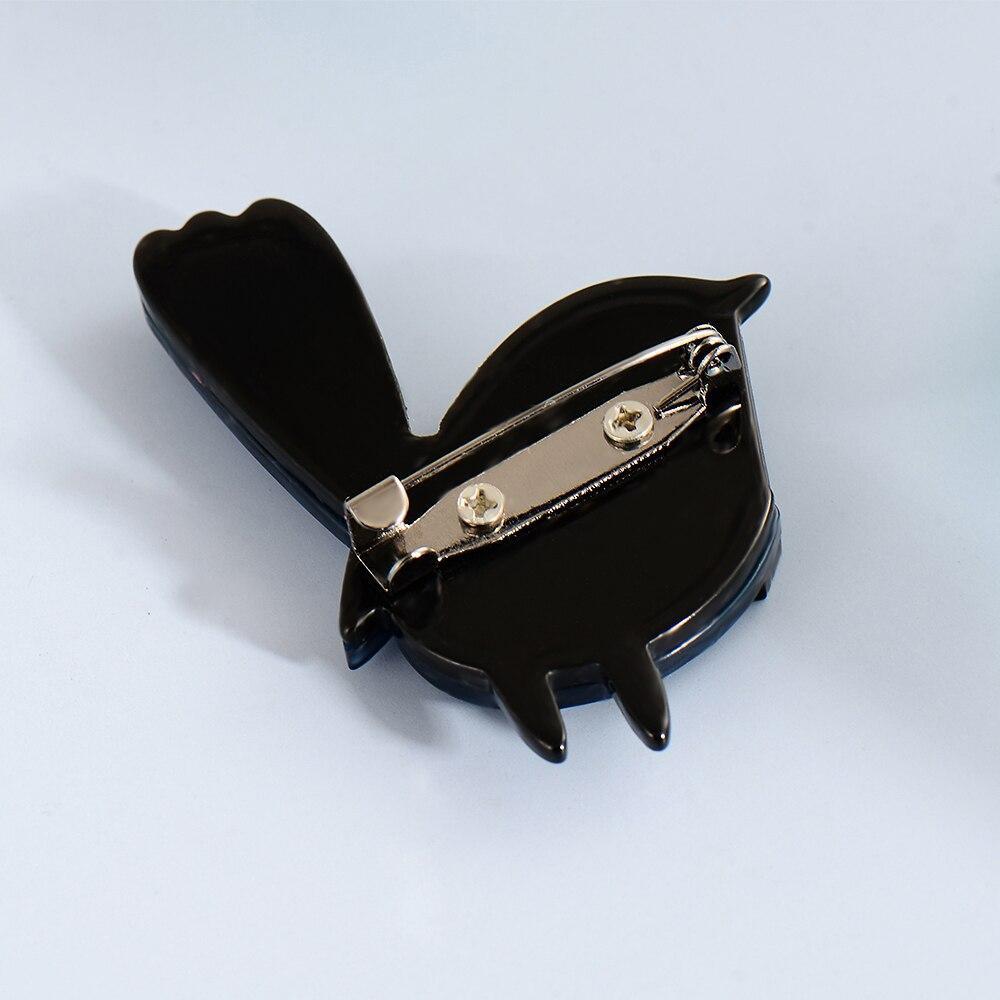 Mode Acryl Tier Brosche Niedliche Cartoon Vogel Form für Frauen Kinder Hemd Tasche Hijab Pins