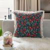 American Style Floral Jacquard Throw Pillow Cover With Tassel Trim Sofa Chair Bed Car Decor 45x45cm 60x60cm