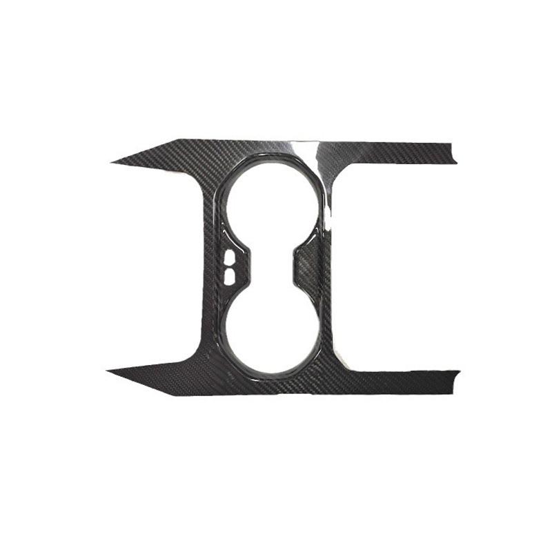 Passend für BMW 5er Serie 2024 Importiert, Rahmen für Becherhalterpanel aus echter Kohlefaser