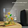 Micro Flower Building Blocks Mini Bricks Particles Eternal Life Flowers Home Decoration Assembling Puzzle Toy with Acrylic Cover