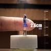 1/64 Girl Figure Model Miniature Scene Handpainted Collections Movie Props Sand Table Layout
