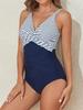 New one-piece swimsuit women's high-waisted tight-fitting cross sexy halter swimsuit
