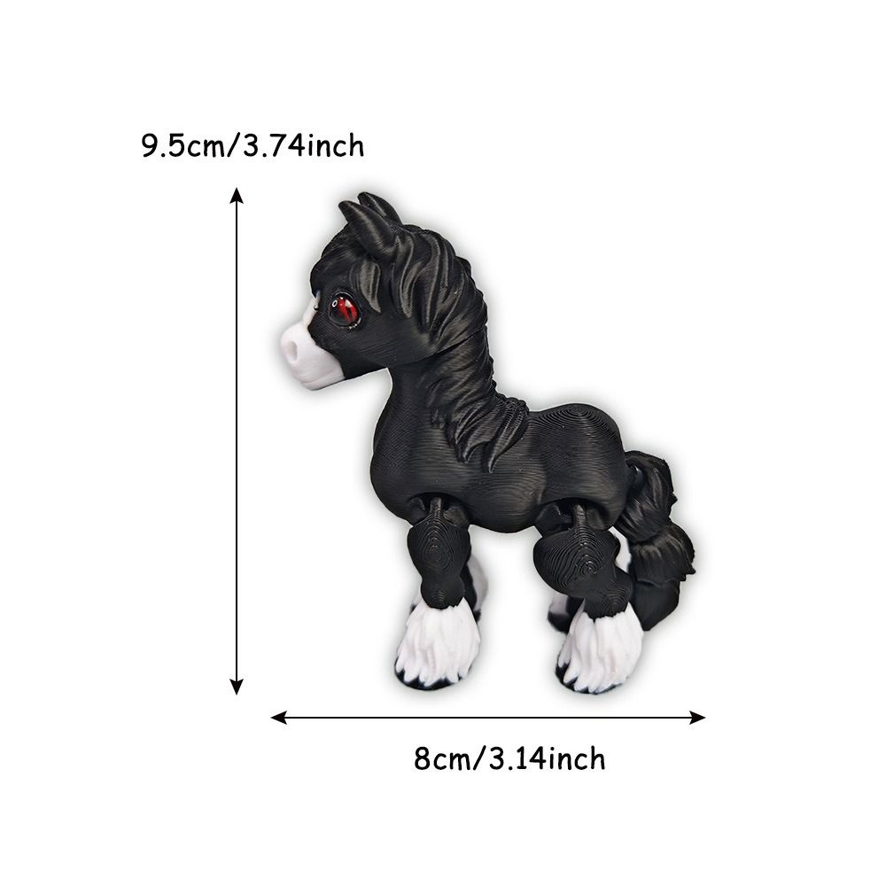 Multi-joint Relief Sensory Toy Movable Home Ornament Desktop Decorations Funny Horse Animals