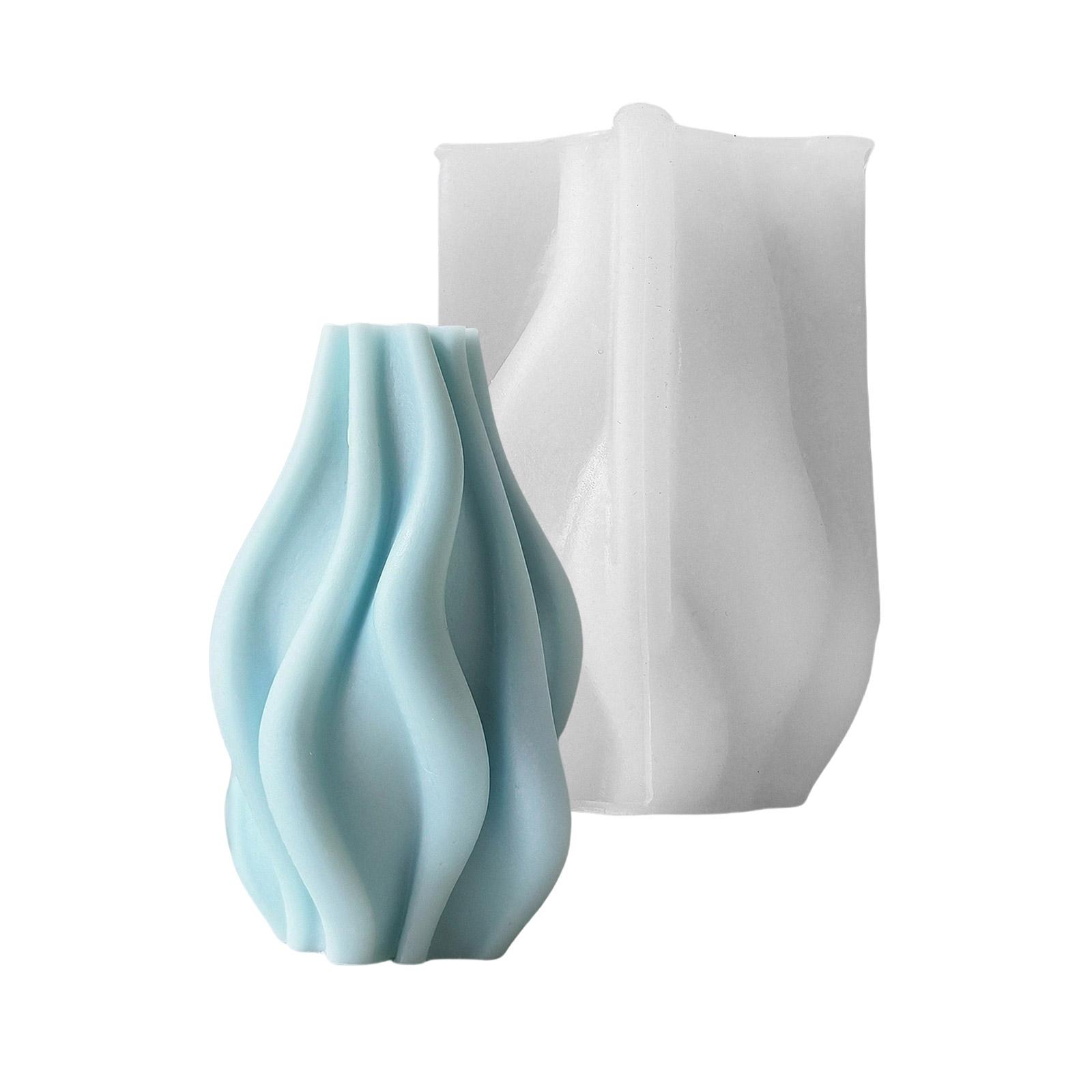 

Силиконовая форма для свечей Уникальная волнистая колонна Идеально подходит для любителей DIY и домашнего декора для создания ароматерапевтических свечей