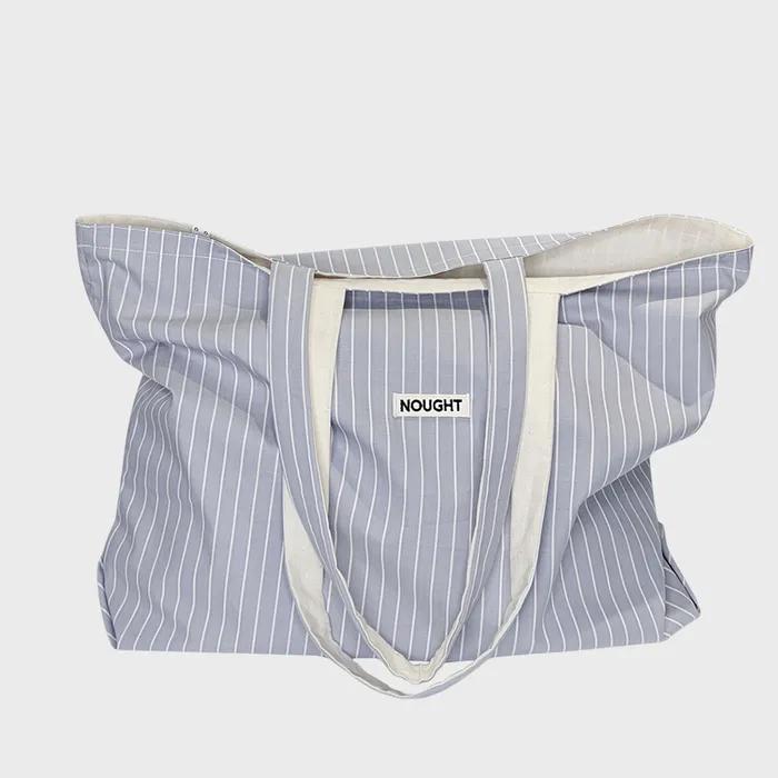 Emb Logo Cotton Day Bag / ST Grey