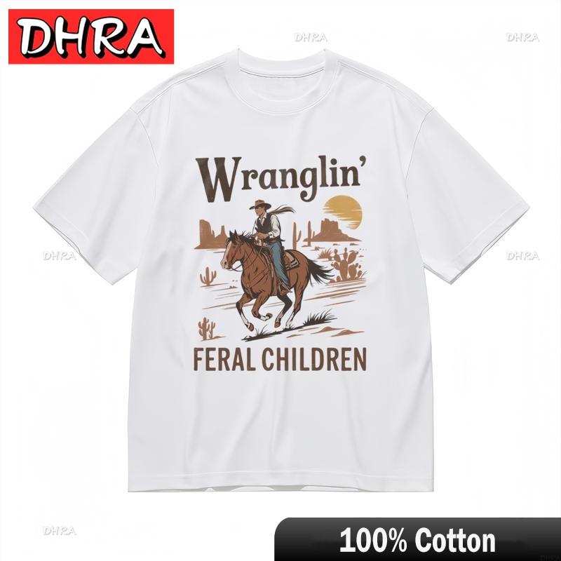 

Womens Fashion AllSeason Breathable Classic TShirt Cowboy Horse Design Tee Clothing Tees for Women TShirt Unisex Austria 4XL