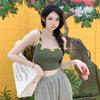 Design Sense Niche Wearing Daisy Camisole Tank Top for Women In Summer Spicy Girl Knitted Short Top Trendy