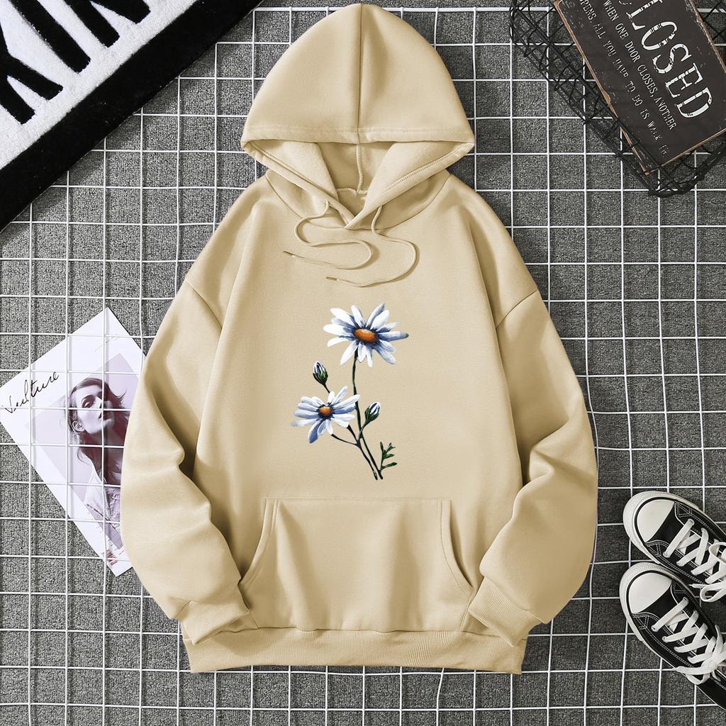 2025 Autumn and Winter New Fashion Women's Sweater Loose and Thin Hooded Top Women's Autumn and Winter Printing